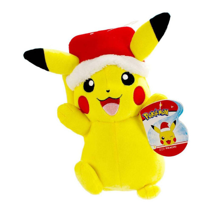 Figurina de Plus Pokemon 20 cm Editie de Craciun Pikachu - Red Goblin
