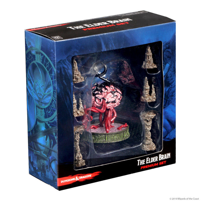 Set Premium Miniaturi Dungeons & Dragons Icons of the Realms Volo’s and Mordenkainen’s Foes Elder Brain and Stalagmites - Red Goblin