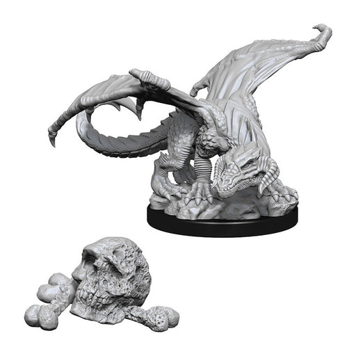 Miniaturi Nepictate D&D Nolzur's Marvelous Black Dragon Wyrmling - Red Goblin