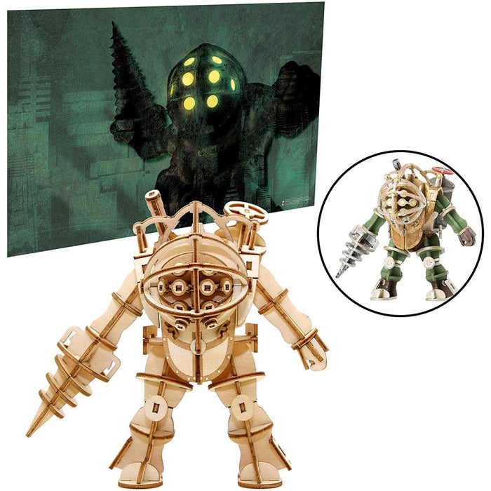 Figurina Kit de Asamblare din Lemn BioShock IncrediBuilds 3D Big Daddy - Red Goblin
