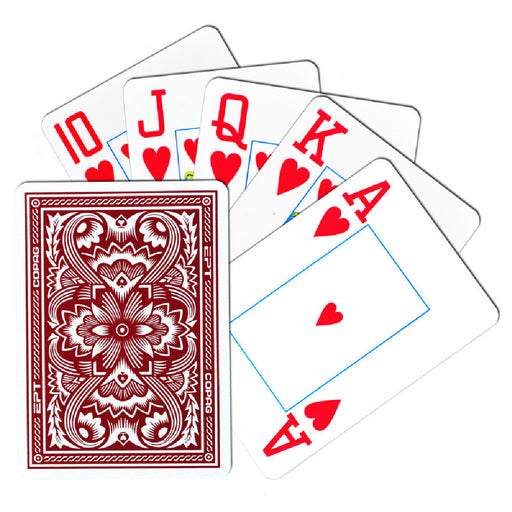 Carti de Joc Plastic European Poker Tour Rosu - Red Goblin