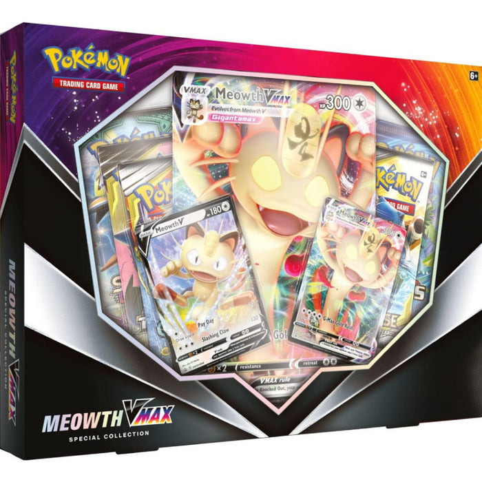 Pachet Pokemon Trading Card Game Meowth VMAX Box - Red Goblin
