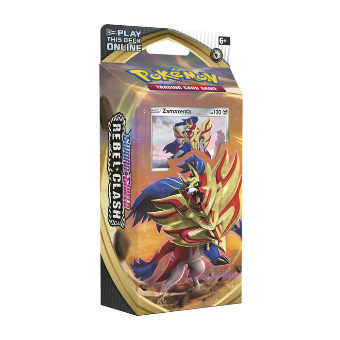 Pachet Pokemon Trading Card Game Sword & Shield 02 Rebel Clash Zamazenta Theme Deck - Red Goblin