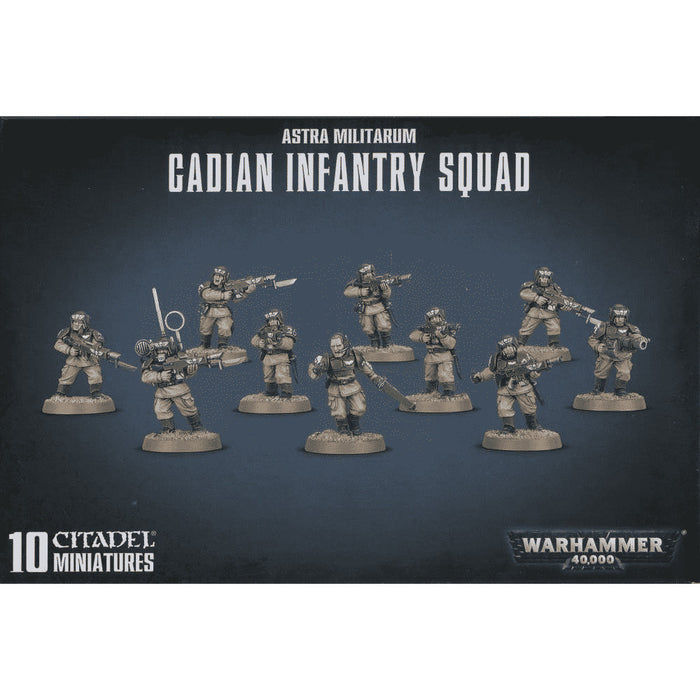 Warhammer Astra Militarum Cadians Infantry Squad - Red Goblin