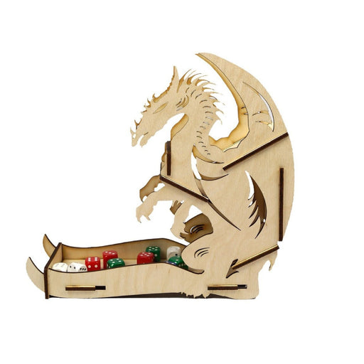Accesoriu e-Raptor Dice Tower Dragon Wooden - Red Goblin