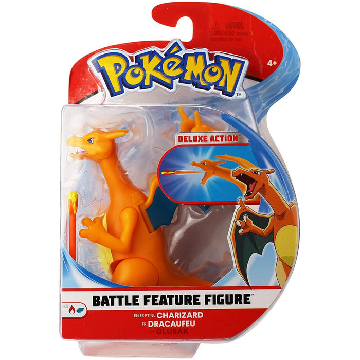 Figurina Articulata Pokemon Battle Feature 11 cm Charizard - Red Goblin
