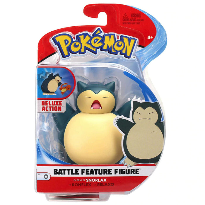 Figurina Articulata Pokemon Battle Feature 11 cm Snorlax - Red Goblin