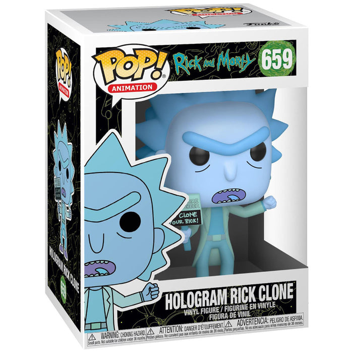 Figurina Funko Pop Rick and Morty Hologram Rick Clone - Red Goblin