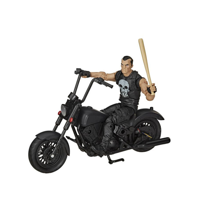 Figurina Articulata Marvel Legends Series 6 inch Punisher with Motorcycle - Red Goblin