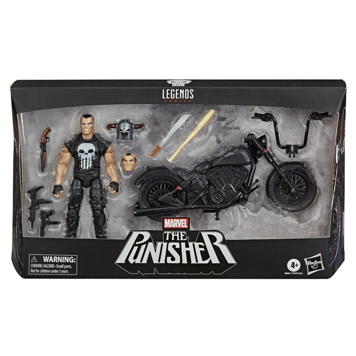 Figurina Articulata Marvel Legends Series 6 inch Punisher with Motorcycle - Red Goblin