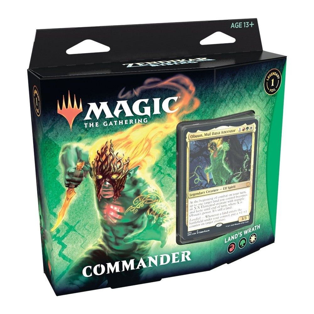 Magic the Gathering Zendikar Rising Commander Deck Lands Wrath