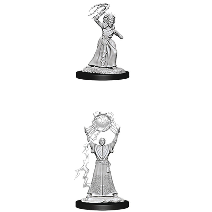 Miniaturi Nepictate D&D Nolzur's Marvelous Drow Mage & Drow Priestess - Red Goblin
