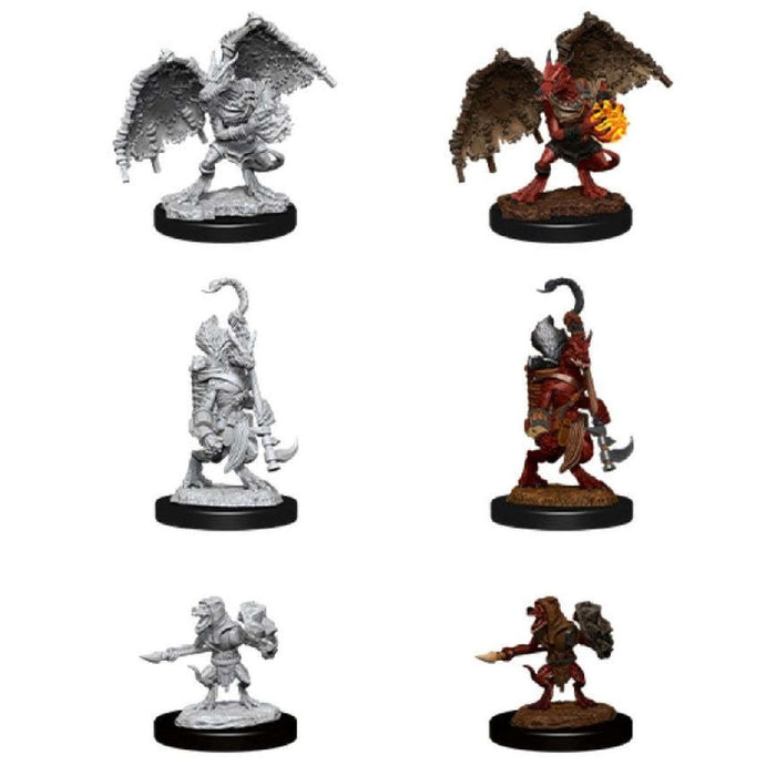 Miniaturi Nepictate D&D Nolzur's Marvelous Kobold Inventor, Dragonshield & Sorcerer - Red Goblin