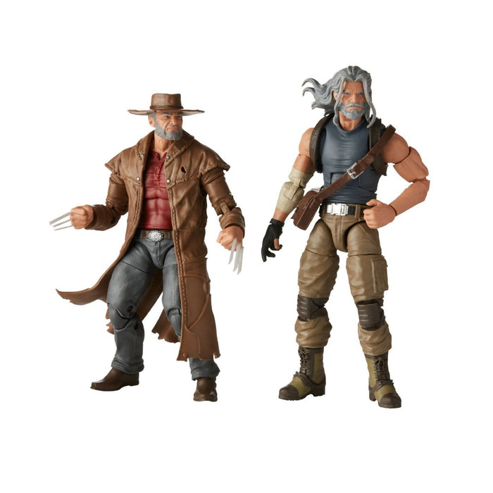 Set 2 Figurine Articulate Marvel Legends 2020 Old Men Logan & Hawkeye 15 cm - Red Goblin