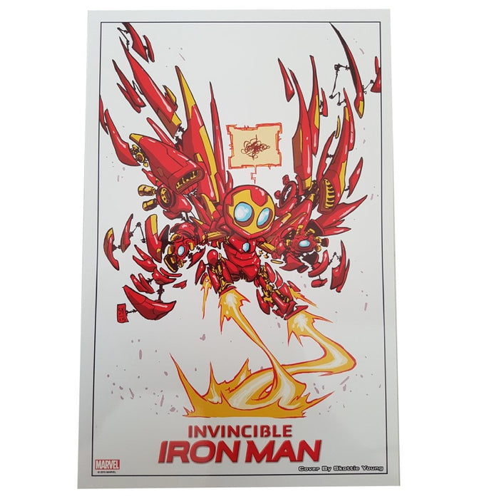 Invincible Iron Man Skottie Young Lithograph - Red Goblin