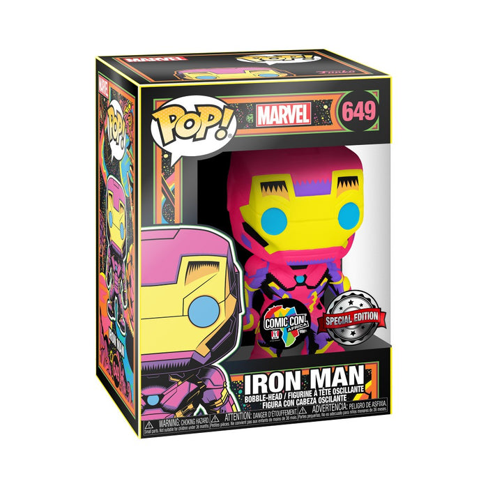 Figurina Funko Pop Black Light Iron Man - Red Goblin
