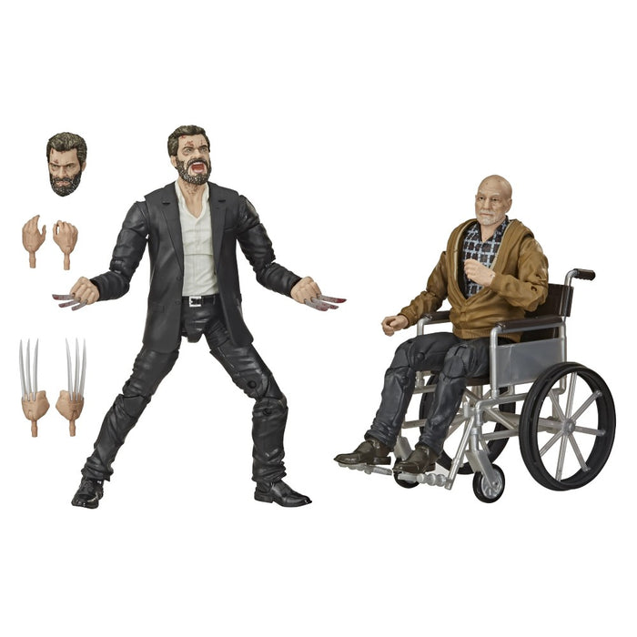 Set 2 Figurine Articulate Marvel Legends Series 2020 Marvel's Logan & Charles Xavier Exclusive 15 cm - Red Goblin