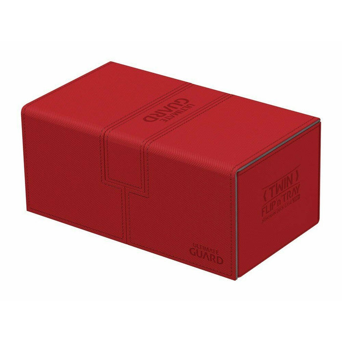 Cutie Depozitare Ultimate Guard Twin Flip'n' Tray Deck Case 200+ Standard Size XenoSkin Rosu - Red Goblin