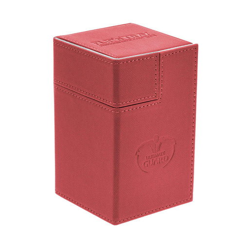Cutie Depozitare Ultimate Guard Flip'n'Tray Deck Case 100+ Marime Standard XenoSkin Rosu - Red Goblin