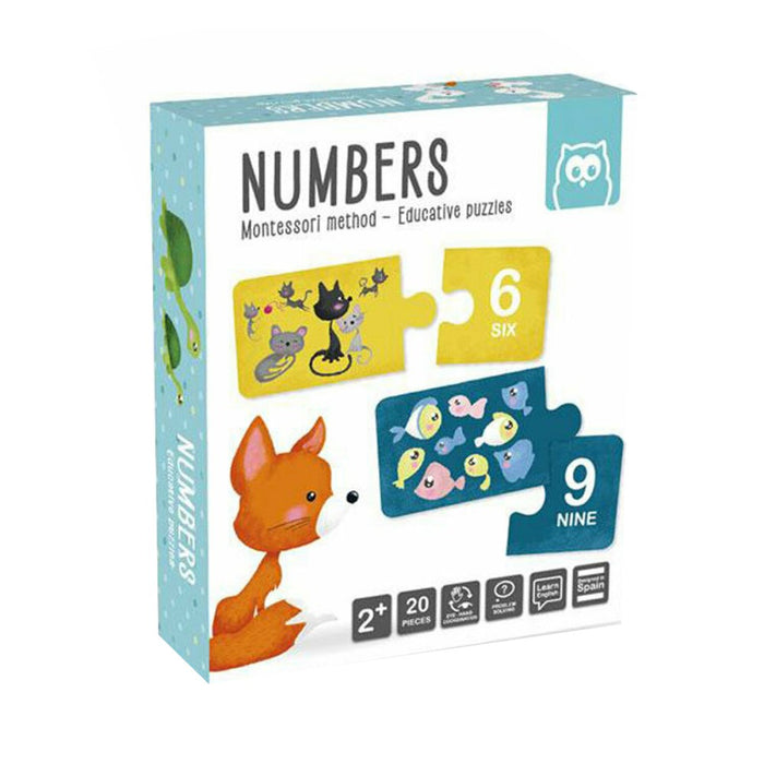 Puzzle Educativ Montessori  Invatam Numerele - Red Goblin