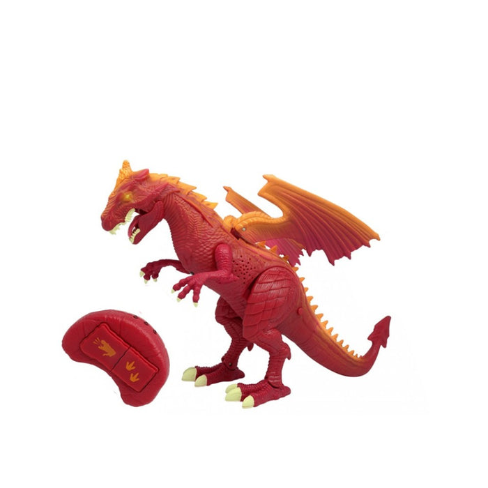 Figurina cu Telecomanda Dinozaur Dragon - Red Goblin