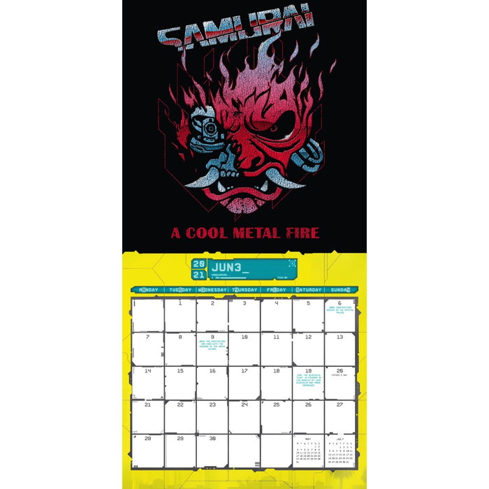 Calendar Danilo Cyberpunk Square - Red Goblin