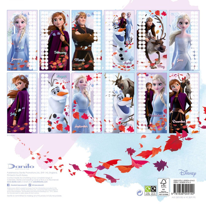 Calendar Danilo Disney Frozen 2 Square - Red Goblin