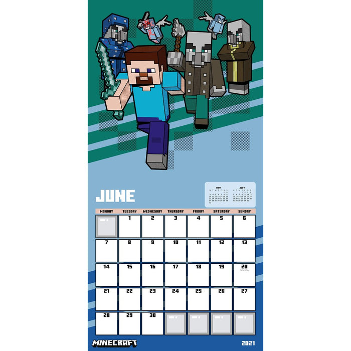 Calendar Danilo Minecraft Square - Red Goblin