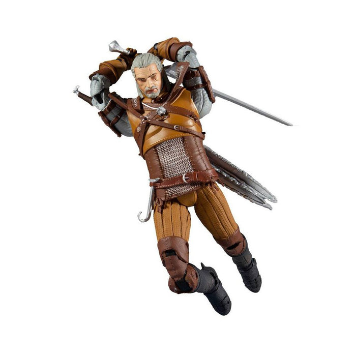 Figurina Articulata The Witcher Geralt of Rivia Gold Label Series 18 cm - Red Goblin