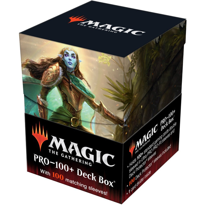 Set Ultra Pro Magic The Gathering Kaldheim PRO 100+ Deck Box and 100 Sleeves featuring Commander Art 1 - Red Goblin