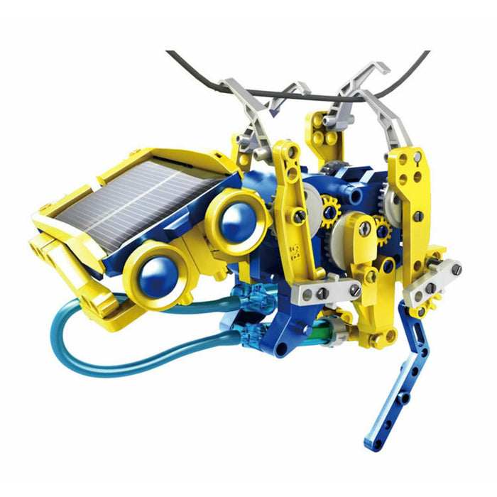 Kit Robotica de Constructie Roboti Solari si Hidraulici 12 in 1 - Red Goblin