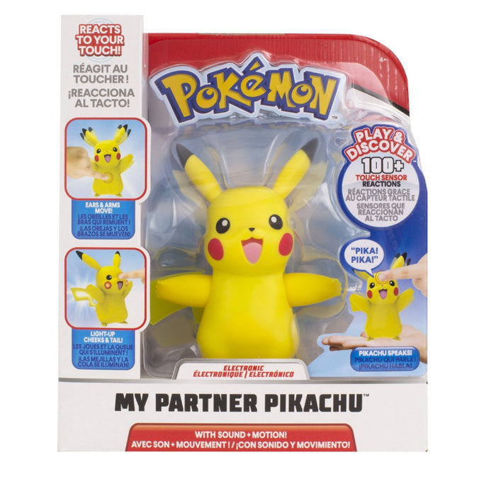 Figurina Interactiva Pokemon My Partner Pikachu - Red Goblin