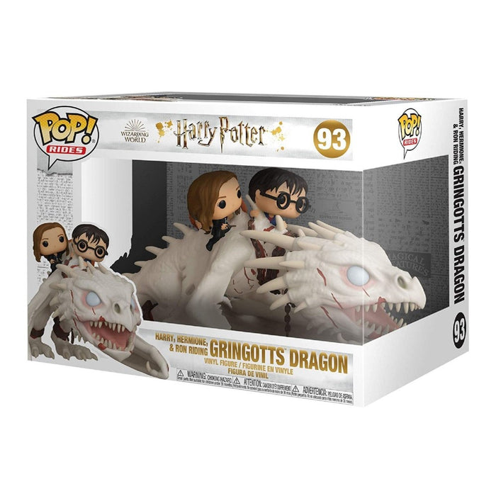 Figurina Funko Pop Harry Potter - Dragon with Harry, Ron & Hermione - Red Goblin