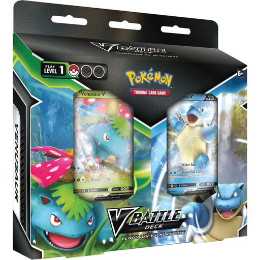 Pokemon Trading Card Game Blastoise V / Venusaur V February V Battle Deck Bundle - Red Goblin