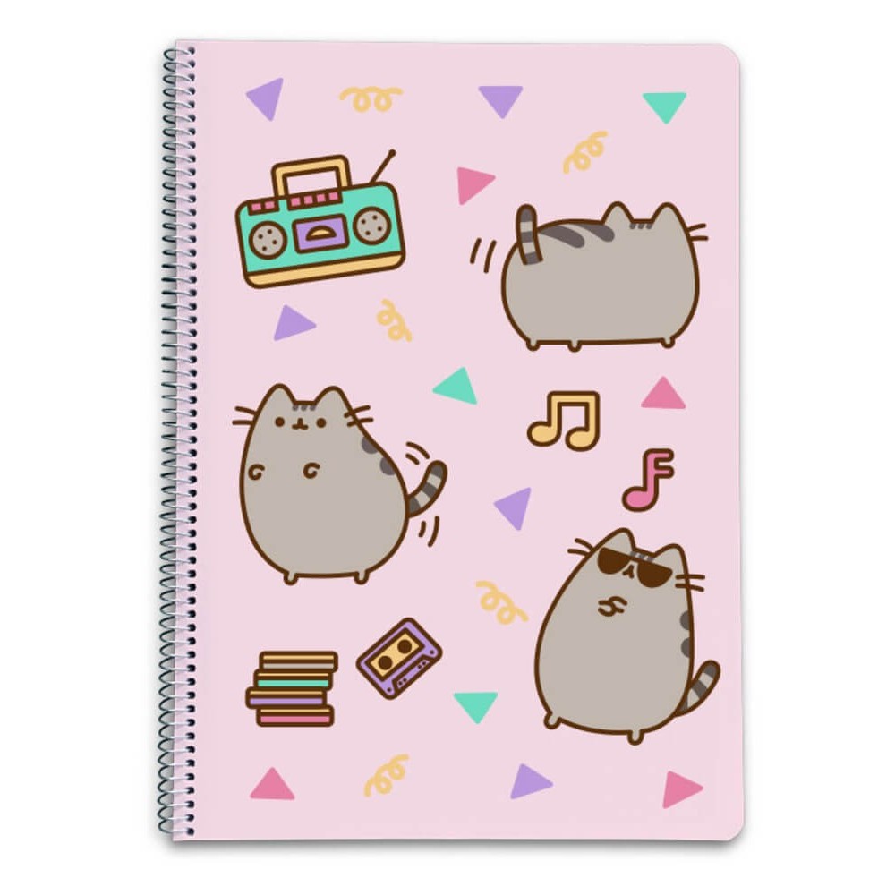Notebook cu Sina A4 Pusheen Favourite Music — Red Goblin