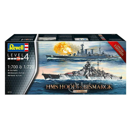 Set Kit de Asamblare HMS HOOD vs BISMARCK - 80th Anniversary (1:700 & 1:720) - Red Goblin