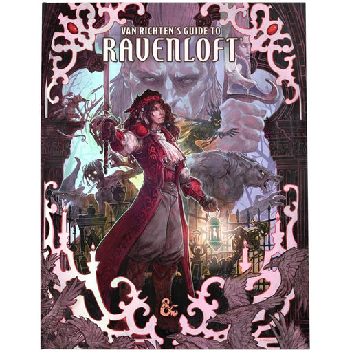 Ghid Dungeons & Dragons Core Rulebook Van Richten's Guide to Ravenloft Alt Cover - Red Goblin