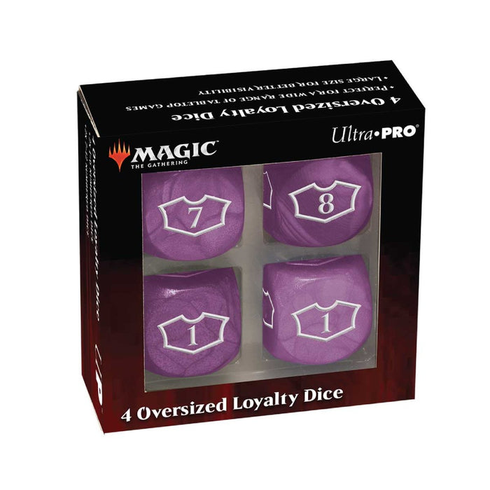 Set Zaruri Ultra Pro - Deluxe 22MM Swamp Loyalty Dice Set with 7-12 for Magic The Gathering - Red Goblin