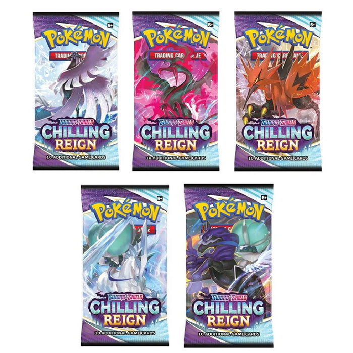 Pokemon Trading Card Game Sword & Shield 6 Chilling Reign Booster Pack - Red Goblin