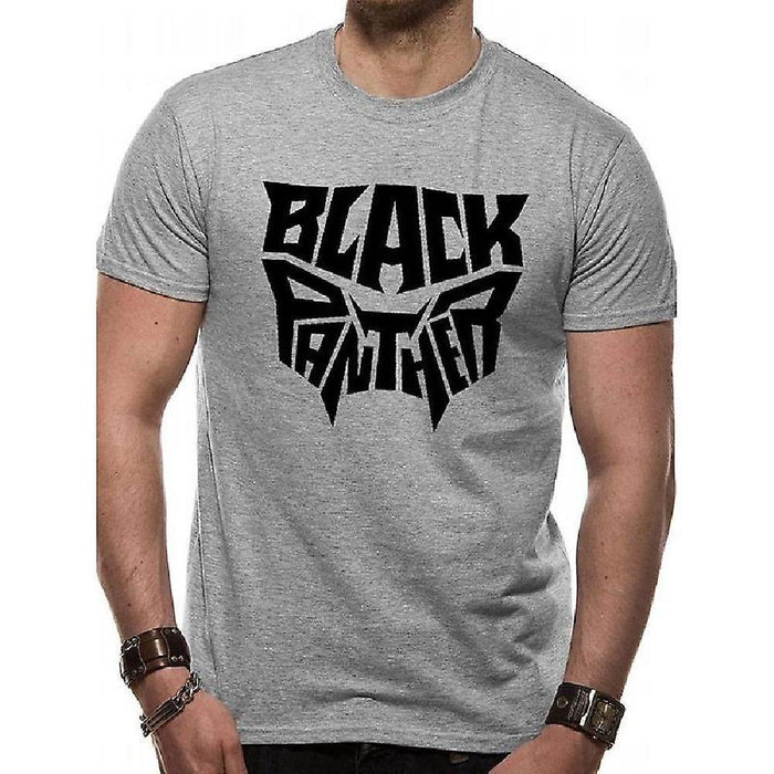 Tricou Black Panther Movie - Text Logo - Red Goblin