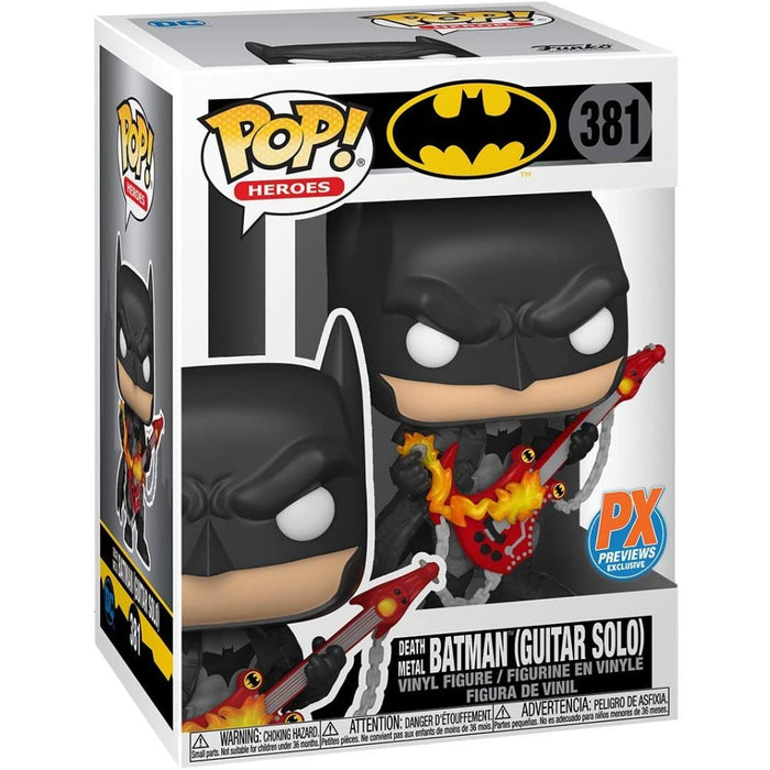 Figurina Pop DC Heroes Death Metal Batman With Guitar Px - Red Goblin