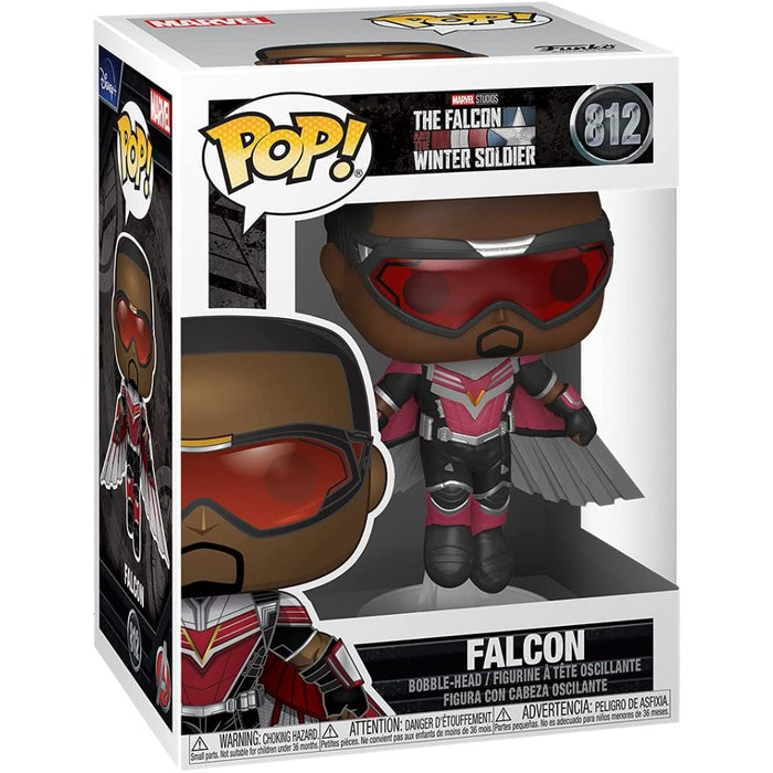 Figurina Funko Pop The Falcon & Winter Soldier - Falcon (Flying Pose) - Red Goblin