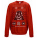 Star Wars - Vader Head Christmas Sweatshirt - Red Goblin