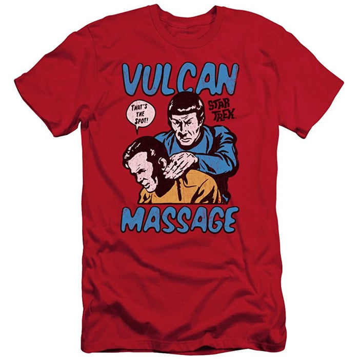 Tricou Star Trek Vulcan Massage - Red Goblin