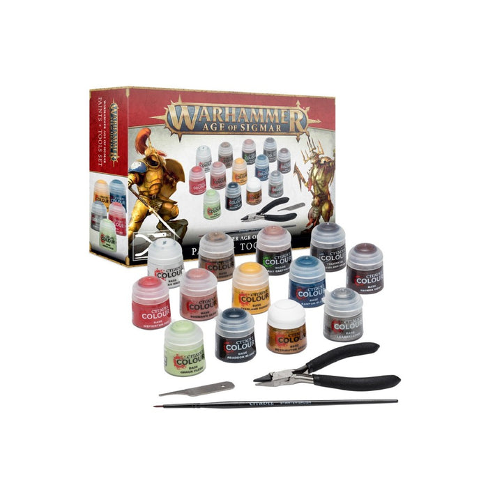 Set Warhammer – Age of Sigmar Paints + Tools - Red Goblin
