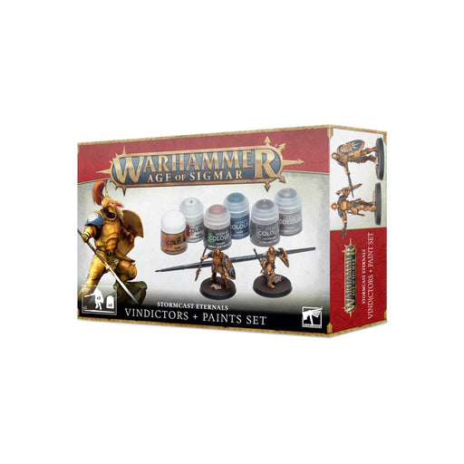 Set Warhammer – Age of Sigmar Stormcast Eternals Vindictors + Paints - Red Goblin