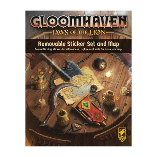 Set Removable Sticker & Map Gloomhaven - Jaws of the Lion - Red Goblin