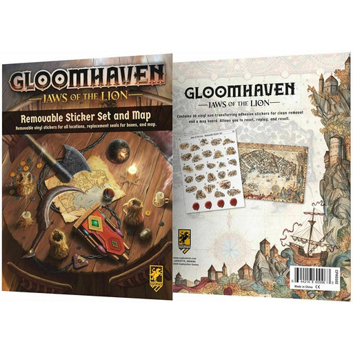 Set Removable Sticker & Map Gloomhaven - Jaws of the Lion - Red Goblin