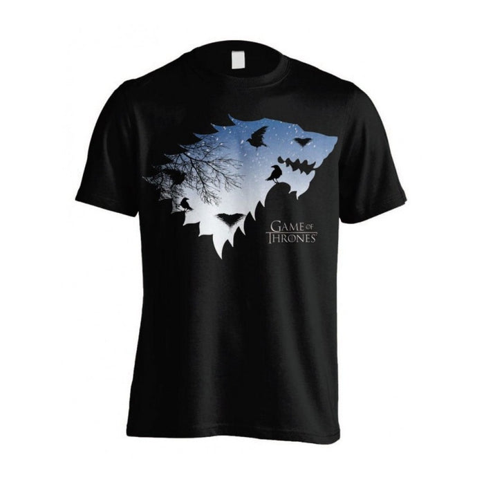 Tricou: Game of Thrones - Stark & Crows - Red Goblin