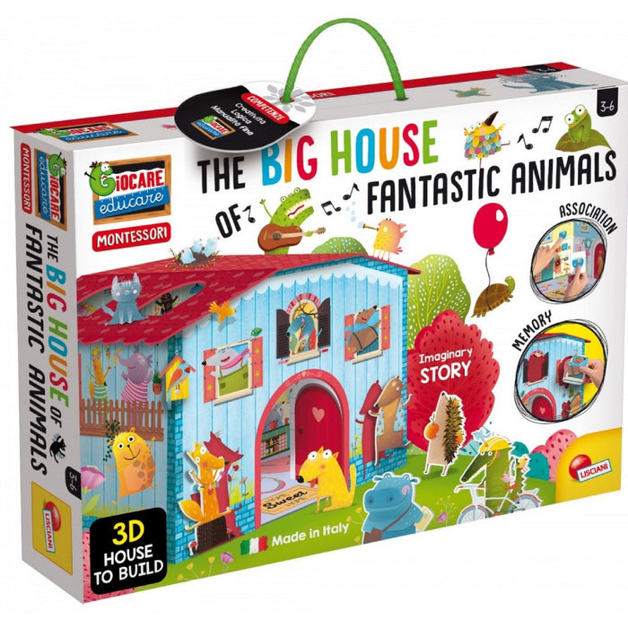 Montessori The Big House of Fantastic Animals - Red Goblin